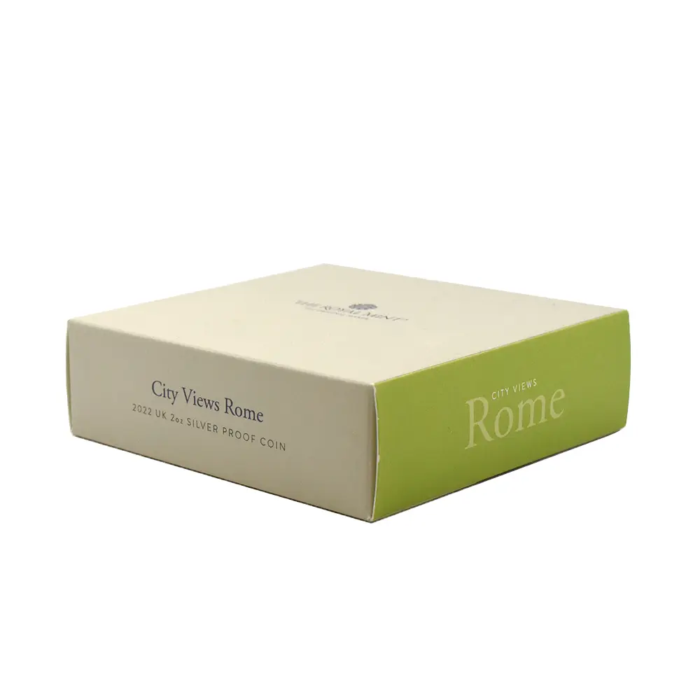 モダンコイン6：6869 イギリス 2022 エリザベス2世 都市景観シリーズ第2弾 ローマ 5ポンド2オンス銀貨 発行即日鑑定品 NGC PF70UC 箱付き