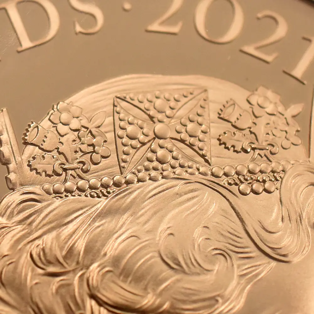 モダンコイン12:6871 イギリス 2021 エリザベス2世 女王生誕95周年記念 5ポンド金貨 ファーストリリース NGC PF69UC