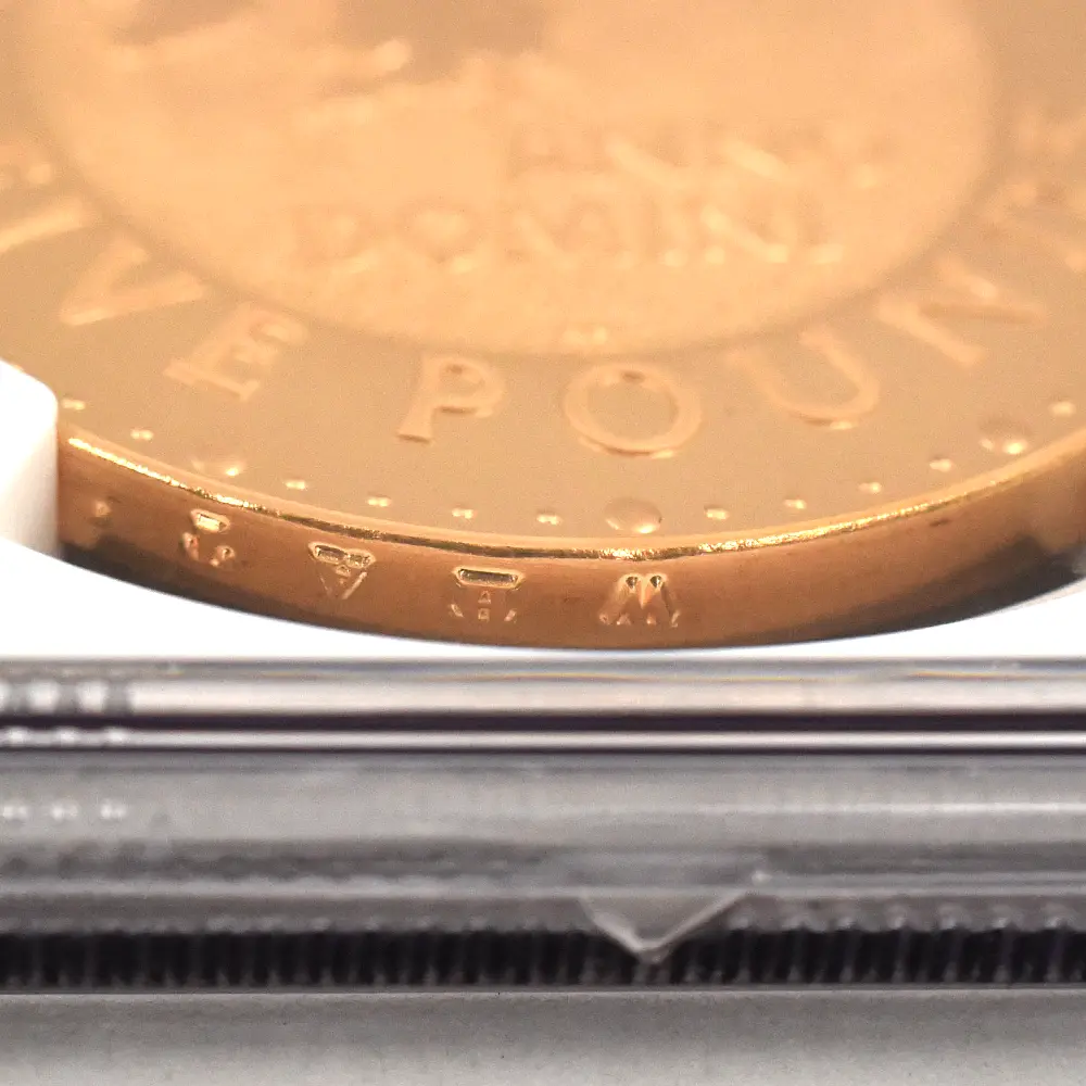 モダンコイン13：6872 イギリス 1999 エリザベス2世 新世紀記念(ミレニアム) 5ポンド金貨 NGC PF69UC