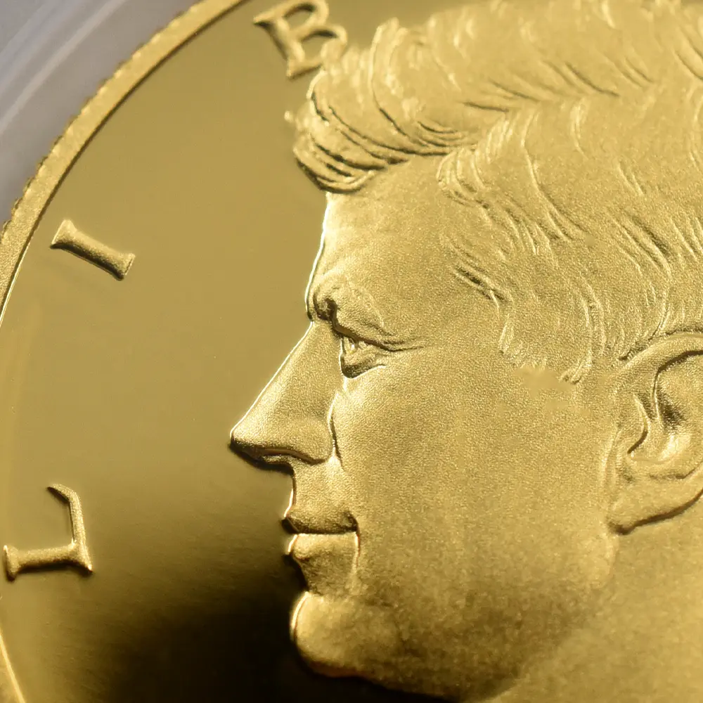 モダンコイン7：6873 アメリカ 2014-W ジョン・F・ケネディ 没後50周年記念 50セント 3/4オンス金貨 ファーストストライク PCGS PR70DC