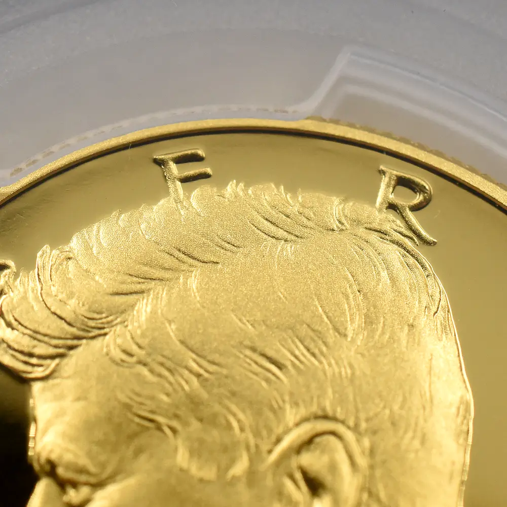 モダンコイン9：6873 アメリカ 2014-W ジョン・F・ケネディ 没後50周年記念 50セント 3/4オンス金貨 ファーストストライク PCGS PR70DC