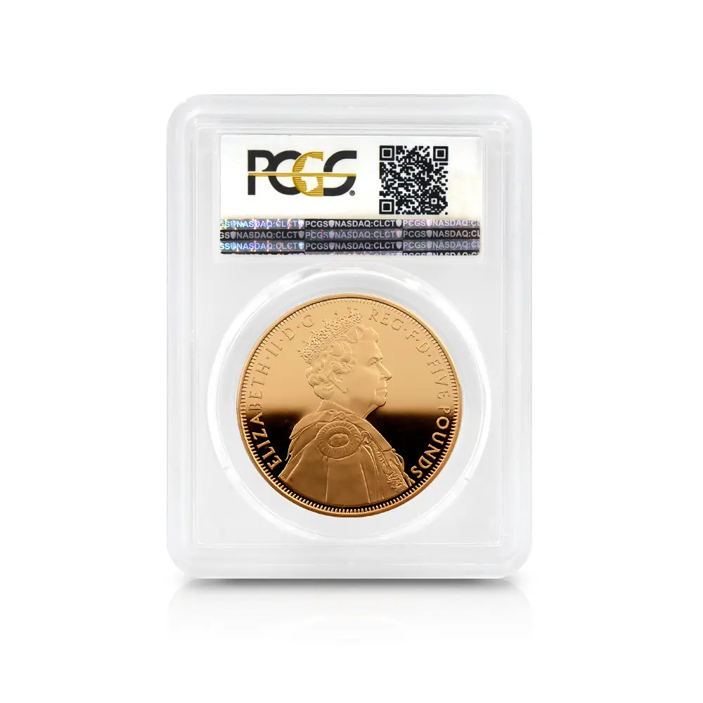 モダンコイン5：5483 2012 エリザベス2世 即位60周年記念 ダイアモンドジュビリー 5ポンド 金貨 PCGS PR69DC
