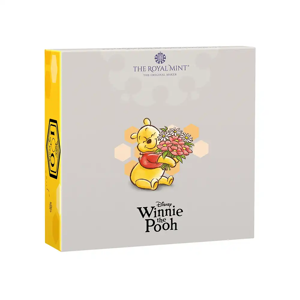 モダンコイン4：6877 【未鑑定＋鑑定オプション付き】イギリス 2026 チャールズ3世 くまのプーさん100周年記念 50ペンスプルーフ金貨 未鑑定 箱付き【ご予約承り品・納期約6か月】