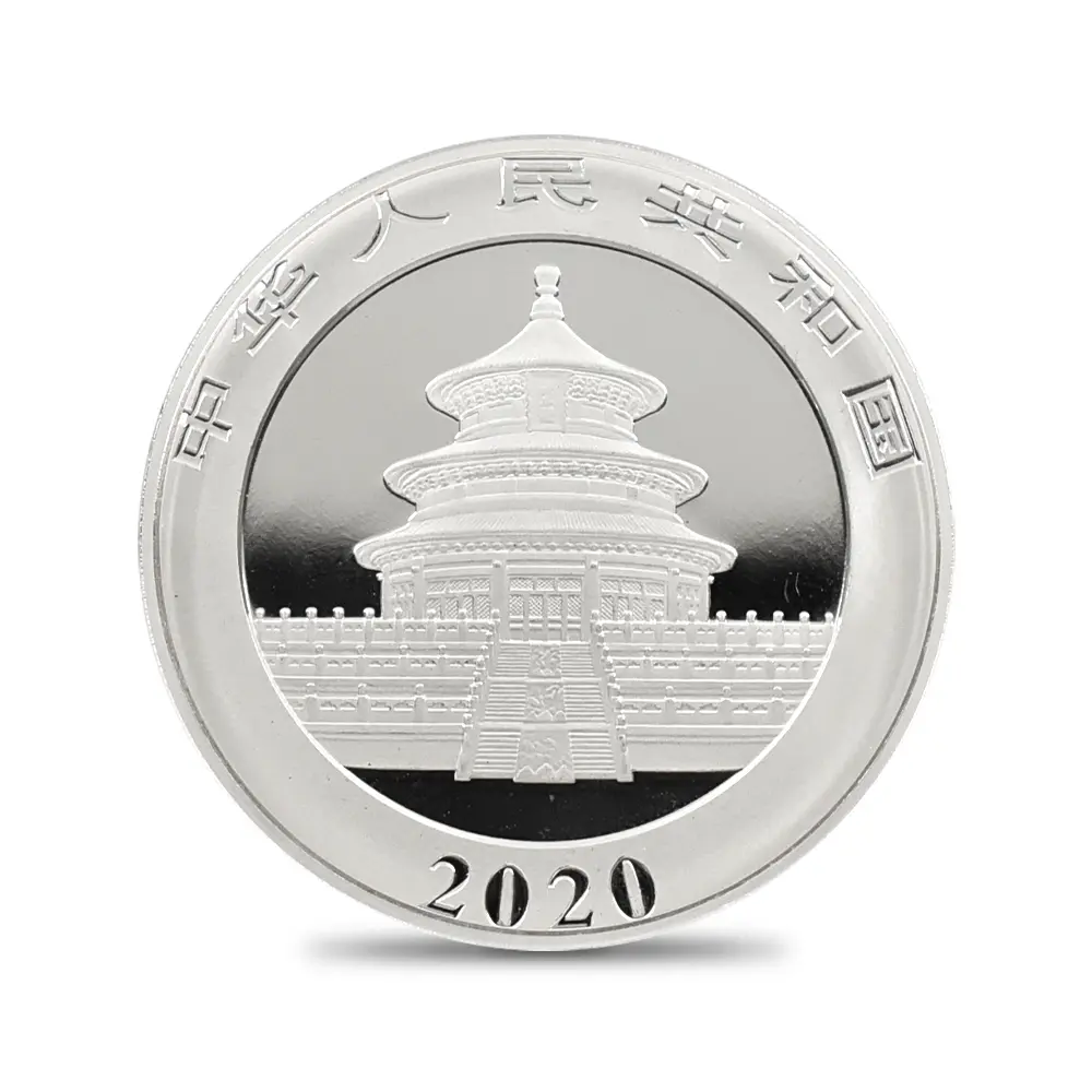 地金型13：5469 中国 2015-2024 パンダ 10元 30g 銀貨10枚セット 箱付き