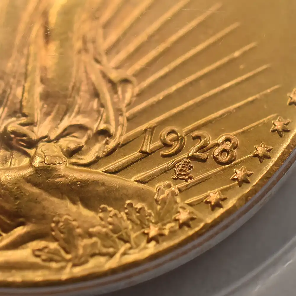 アンティークコイン8：6884 アメリカ 1928 ダブルイーグル 20ドル金貨 PCGS MS66