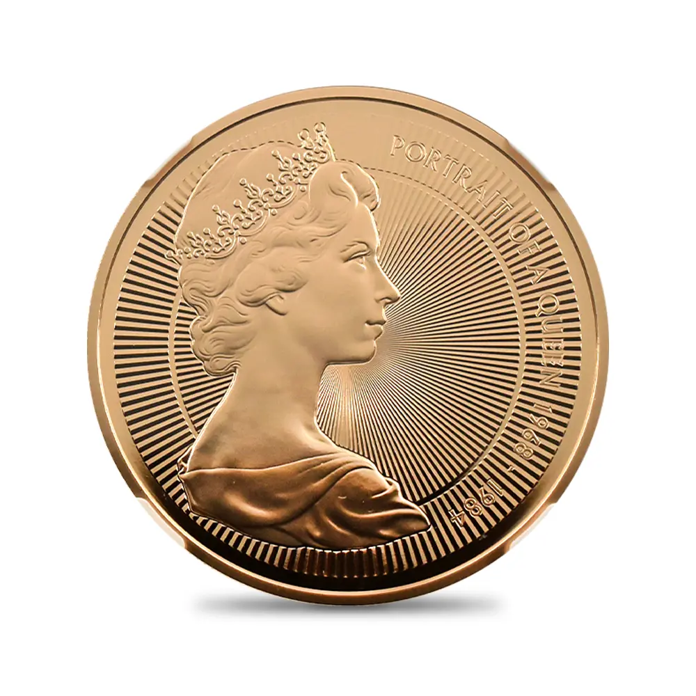 モダンコイン2:6886 イギリス 2026 チャールズ3世 エリザベス2世のコイン肖像シリーズ 第二弾 ヤングエリザベス 5ポンド金貨 ファーストリリース NGC PF70UC チャールズ3世ラベル 箱付き