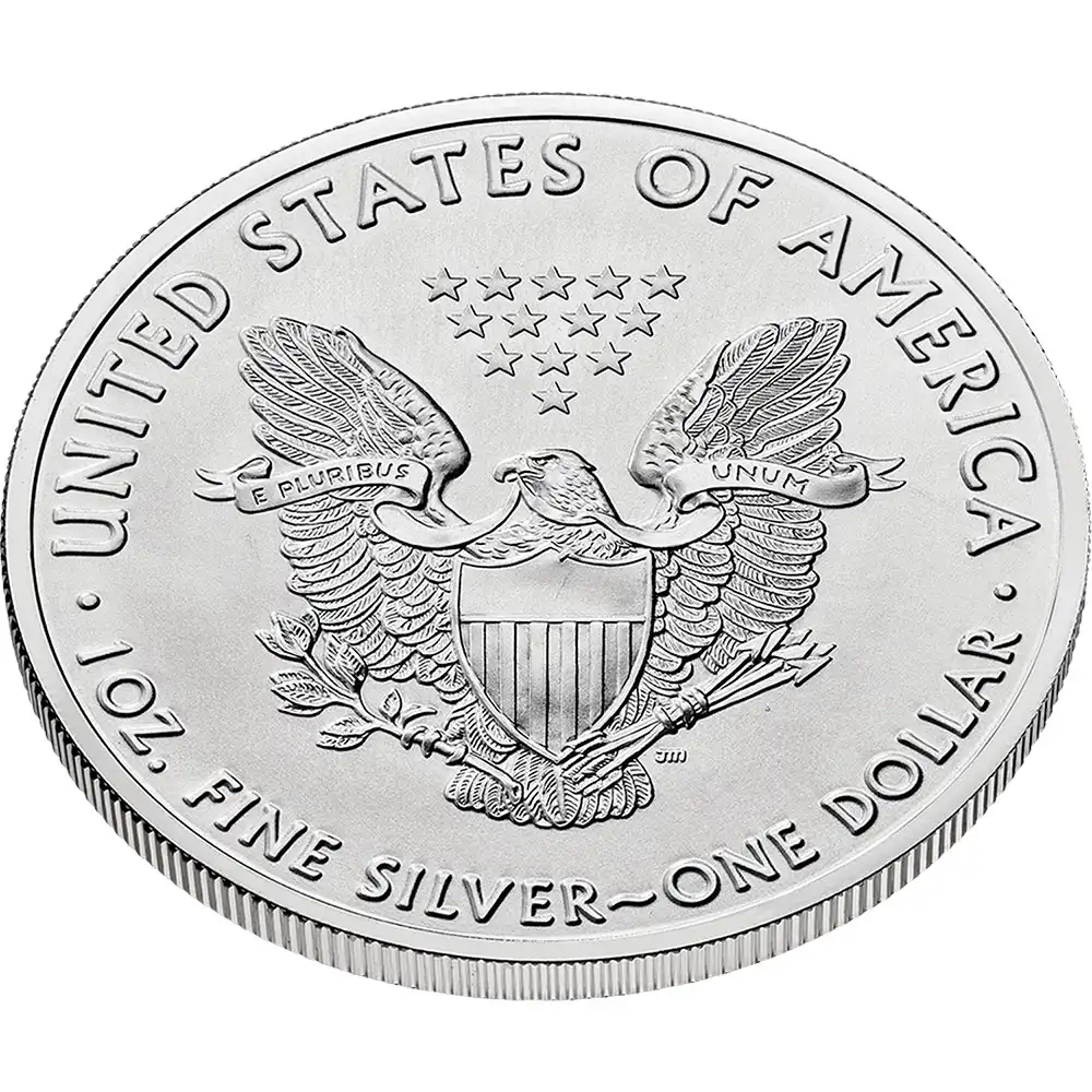 地金型4：2670 アメリカ 2018 イーグル 1ドル 1オンス 銀貨 【1枚】 (コインケース付き)
