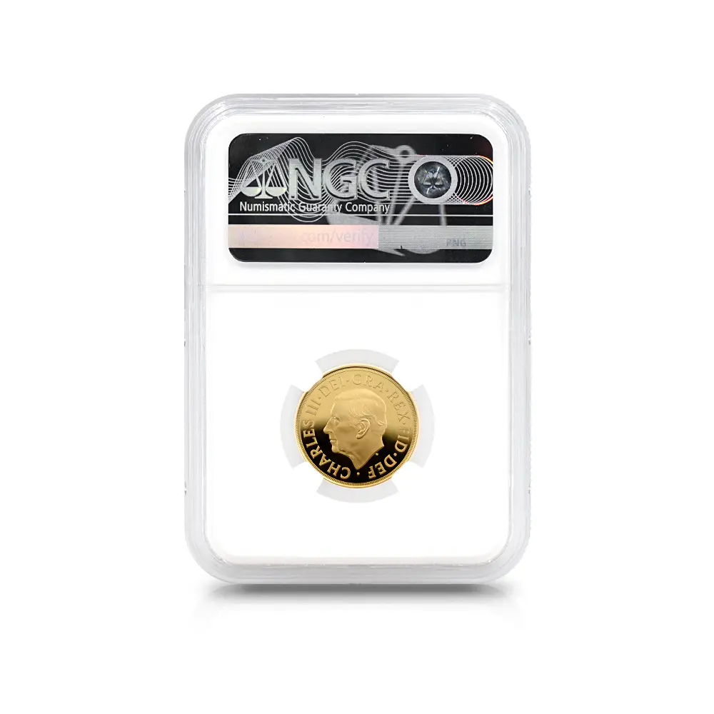 モダンコイン5：6889 イギリス 2026 チャールズ3世 聖ジョージ竜退治 ソブリン金貨 ファーストリリース NGC PF70UC 箱付き
