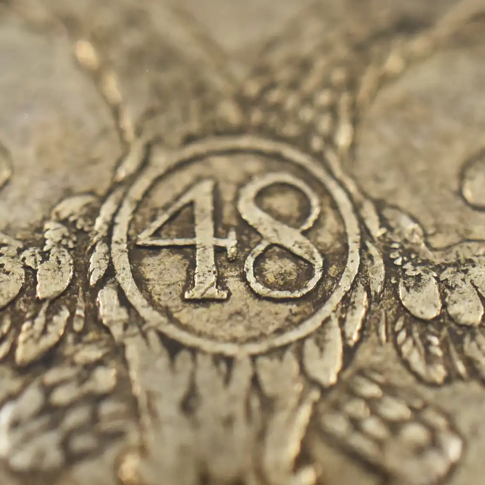 アンティークコイン8：4244 ドイツ リューベック 1752-JJJ 48シリング銀貨 PCGS XF45 D-2420