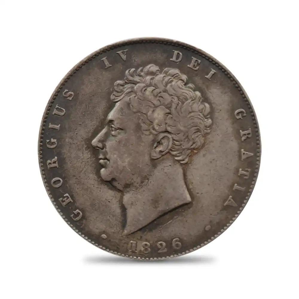 アンティークコイン2：4245 1826 ジョージ4世 1/2クラウン銀貨 PCGS XF45 S-3809