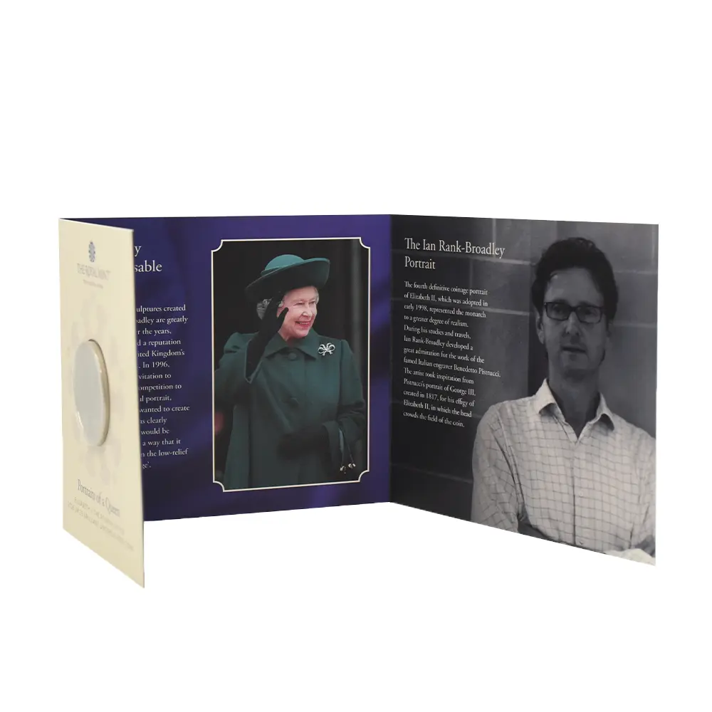 モダンコイン5：6782 イギリス 2026 チャールズ3世 エリザベス2世のコイン肖像シリーズ 第四弾 5ポンドBU白銅貨 未鑑定 パッケージ付き