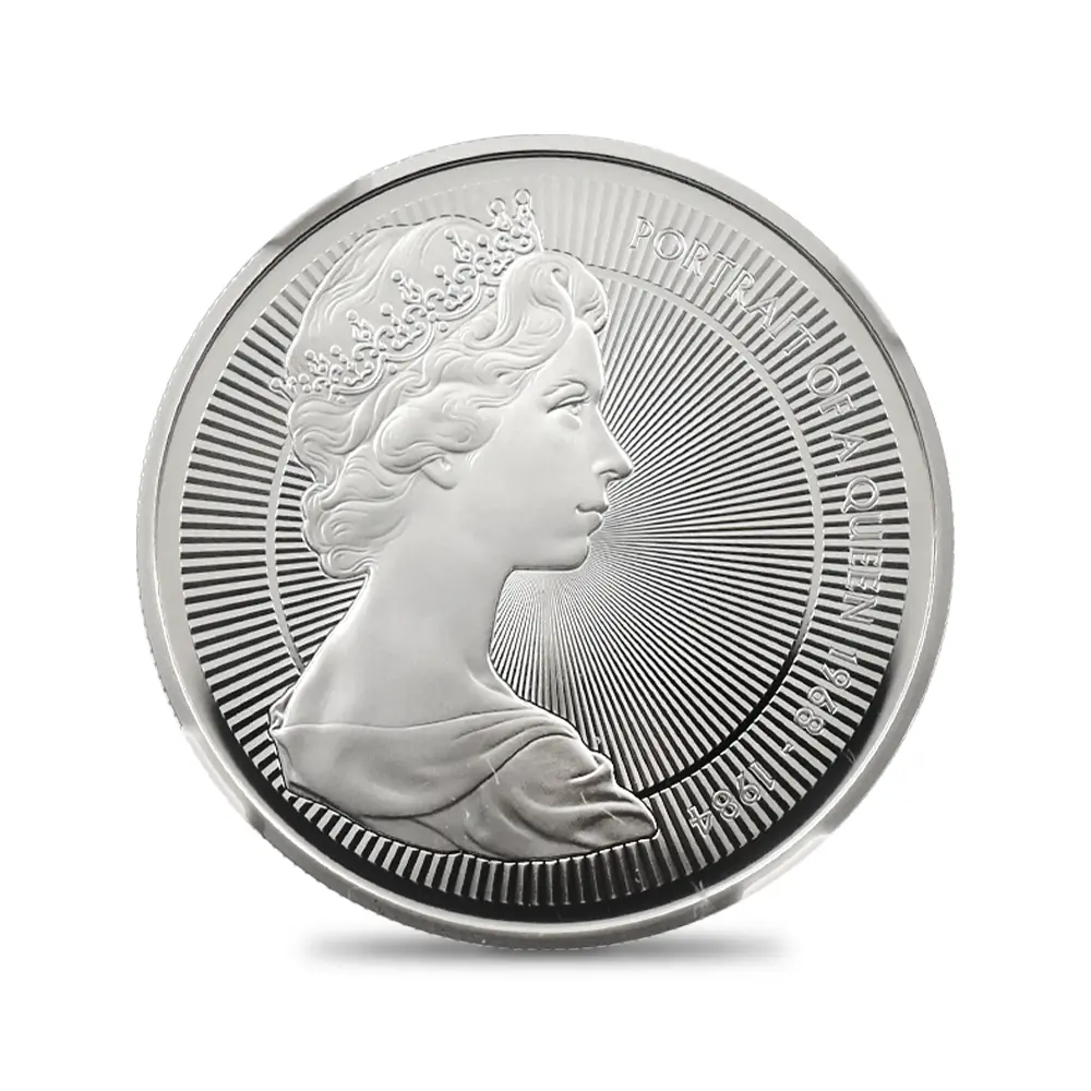 モダンコイン2:6879 イギリス 2026 チャールズ3世 エリザベス2世のコイン肖像シリーズ 第二弾 ヤングエリザベス 5ポンドプルーフ銀貨 発行即日鑑定品 NGC PF70UC 箱付き