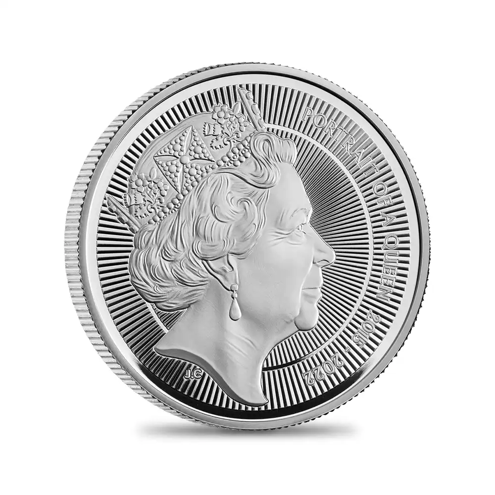 モダンコイン2:6894 【未鑑定+鑑定オプション付き】イギリス 2026 チャールズ3世 エリザベス2世のコイン肖像シリーズ 第五弾 5ポンドプルーフ銀貨 未鑑定 箱付き【ご予約承り品・納期約6か月】