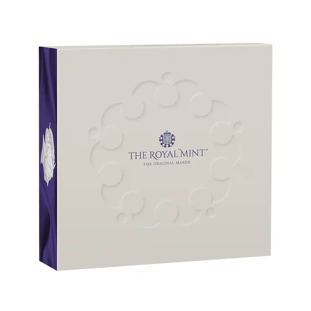 モダンコイン4:6896 イギリス 2026 チャールズ3世 エリザベス2世のコイン肖像シリーズ 第五弾 5ポンドプルーフ金貨 未鑑定 箱付き【ご予約承り品】