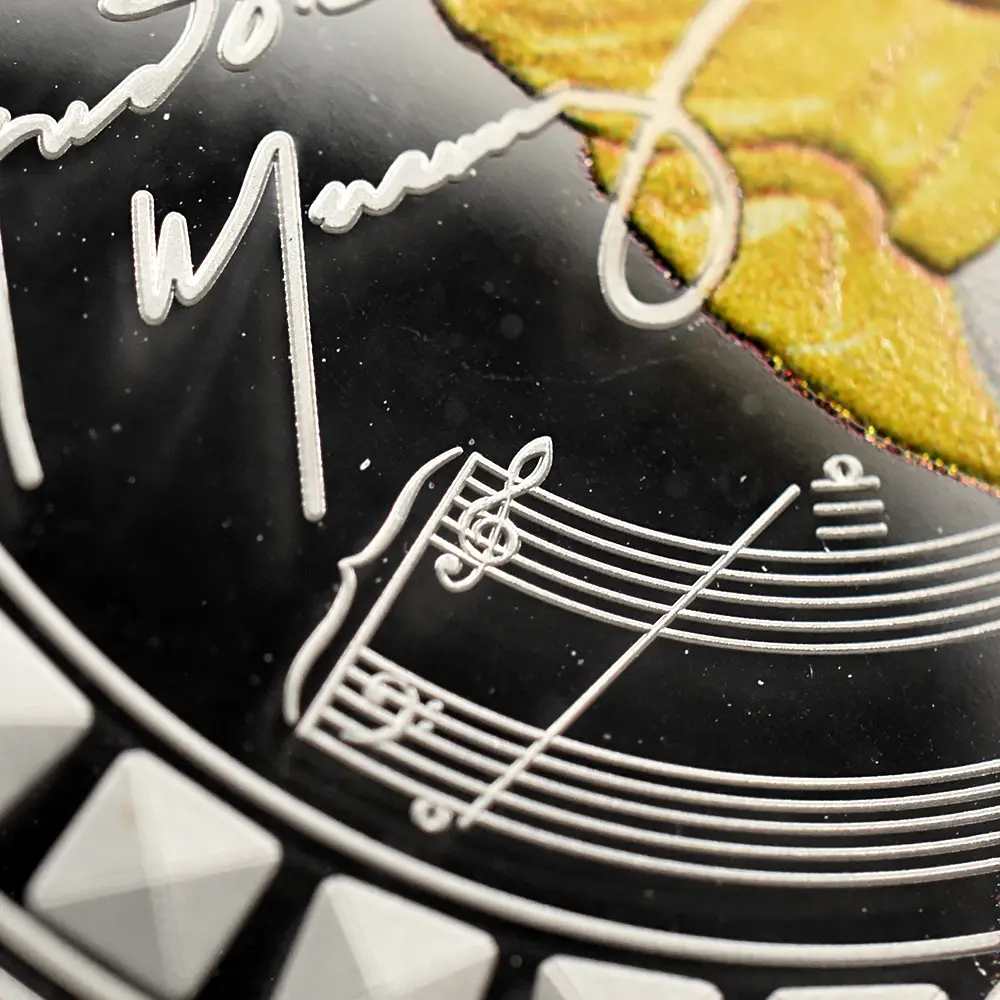 モダンコイン9：6880 イギリス 2025 チャールズ3世 ミュージックレジェンド第12弾 フレディ・マーキュリー 2ポンド1オンスカラー銀貨 NGC PF69UC 箱付き