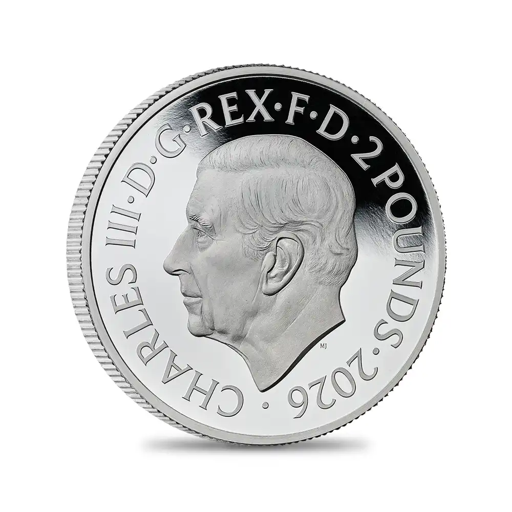 モダンコイン3:6904 イギリス 2026 チャールズ3世 ミュージックレジェンド第13弾 スパイス・ガールズ 2ポンド1オンス カラープルーフ銀貨 未鑑定 箱付き【ご予約承り品】