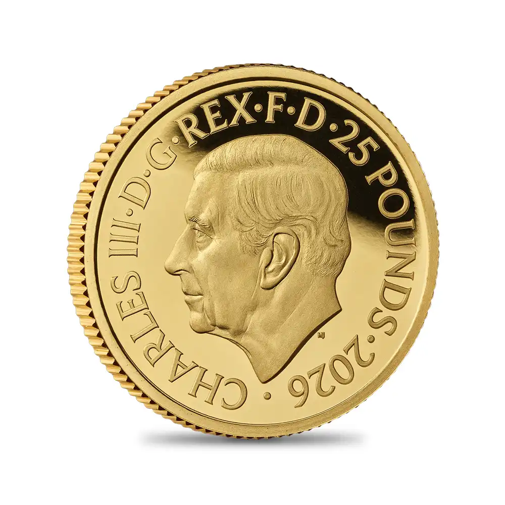 モダンコイン3：6906 イギリス 2026 チャールズ3世 ミュージックレジェンド第13弾 スパイス・ガールズ 25ポンド1/4オンス プルーフ金貨 未鑑定 箱付き【ご予約承り品】