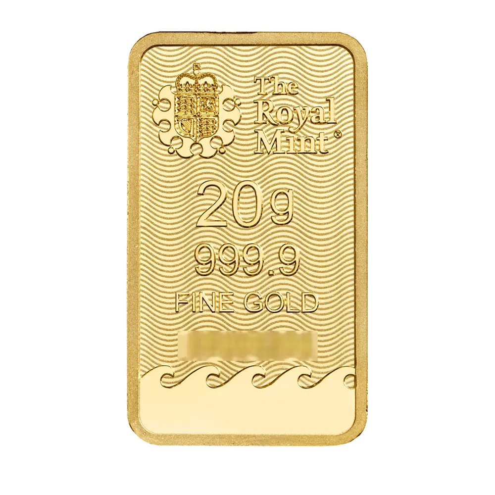 地金型3:6900 イギリス ブリタニア 金の延べ板 20グラム(20g) 【1本】