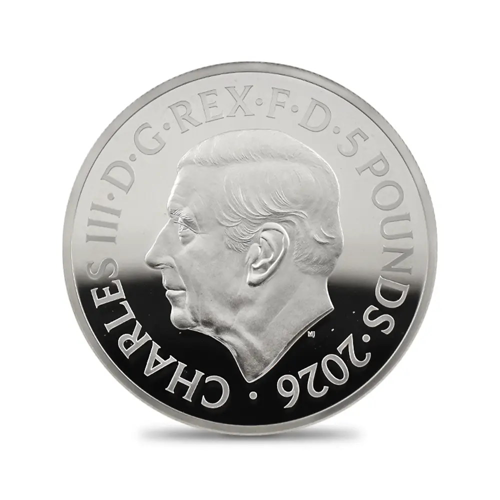 モダンコイン3：6910 イギリス 2026 チャールズ3世 エリザベス2世のコイン肖像シリーズ 第一弾 ヤングヤングエリザベス 5ポンドプルーフピエフォー銀貨 NGC PF70UC 箱付き