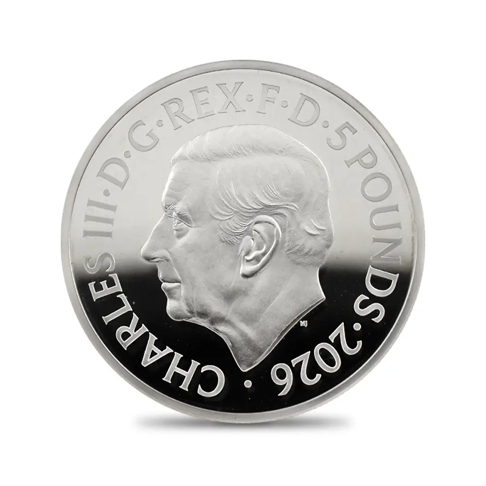 モダンコイン3:6912 イギリス 2026 チャールズ3世 エリザベス2世のコイン肖像シリーズ 第一弾 ヤングヤングエリザベス 5ポンドプルーフピエフォー銀貨 NGC PF68UC 箱付き