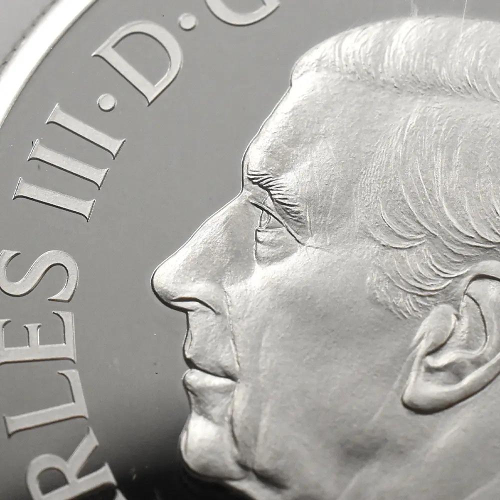 モダンコイン12：6913 イギリス 2025 チャールズ3世 ワーテルロー・メダル - 勝利 5ポンド2オンス銀貨 発行即日鑑定品 NGC PF70UC 箱付き