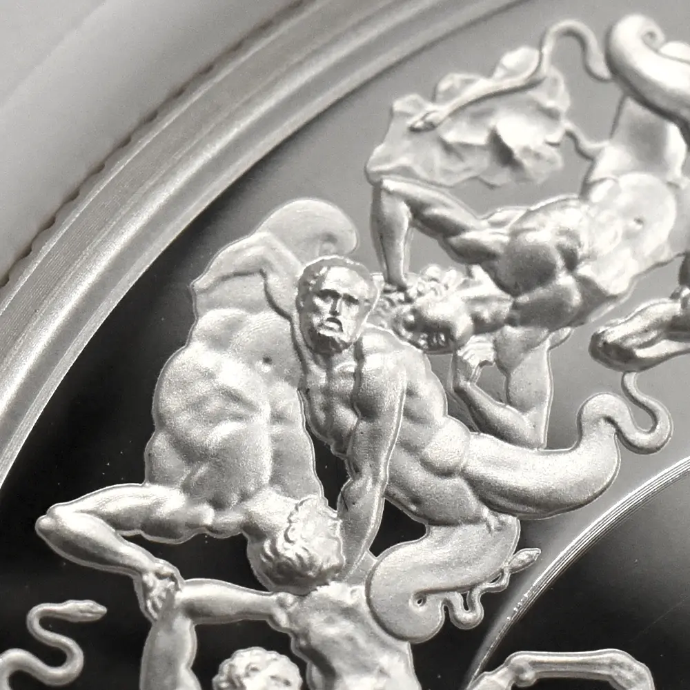 モダンコイン11：6914 イギリス 2025 チャールズ3世 ワーテルロー・メダル - 勝利 5ポンド2オンス銀貨 発行即日鑑定品 NGC PF70UC 箱付き