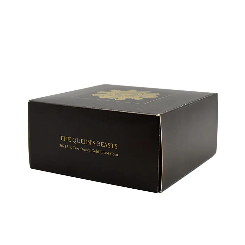 クイーンズビースト7:6922 イギリス 2021 エリザベス2世 クイーンズビースト コンプリーター 英国王室の十大守護獣 200ポンド2オンス金貨 ファーストリリース NGC PF70UC 箱付き