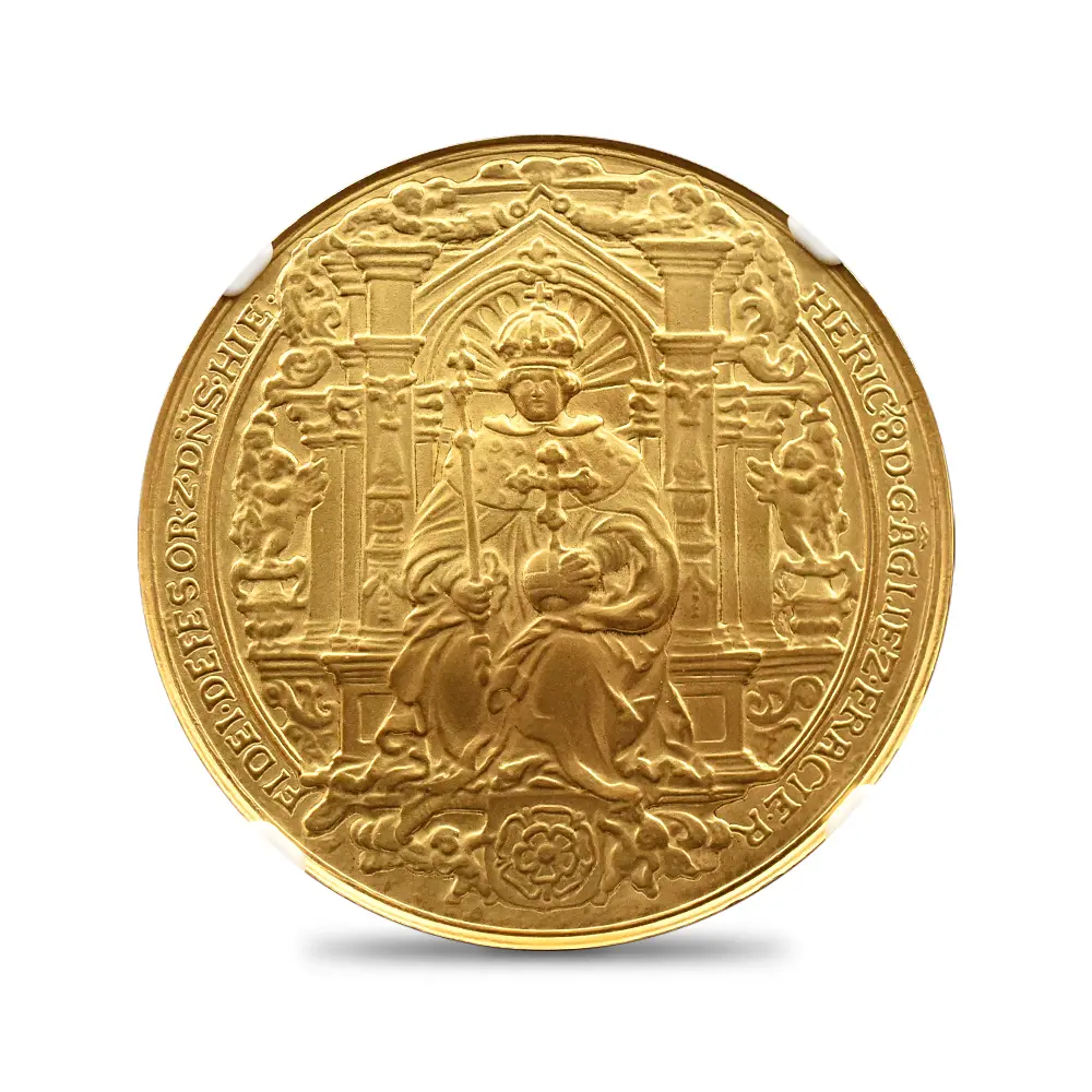 メダル2：6931 イギリス (2024) 英国王室のグレートシール（国璽）シリーズ第1弾 ヘンリー8世 1オンス金メダル ロイヤルミント発行 NGC  PF70MATTE 箱付き