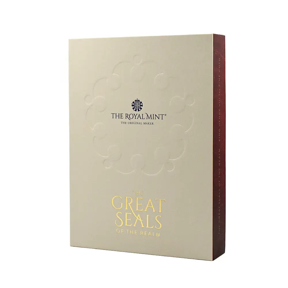 メダル7：6931 イギリス (2024) 英国王室のグレートシール（国璽）シリーズ第1弾 ヘンリー8世 1オンス金メダル ロイヤルミント発行 NGC  PF70MATTE 箱付き