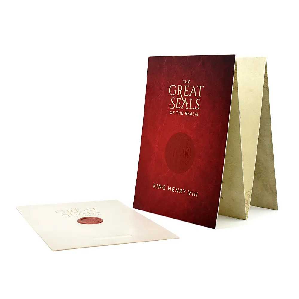 メダル9：6931 イギリス (2024) 英国王室のグレートシール（国璽）シリーズ第1弾 ヘンリー8世 1オンス金メダル ロイヤルミント発行 NGC  PF70MATTE 箱付き