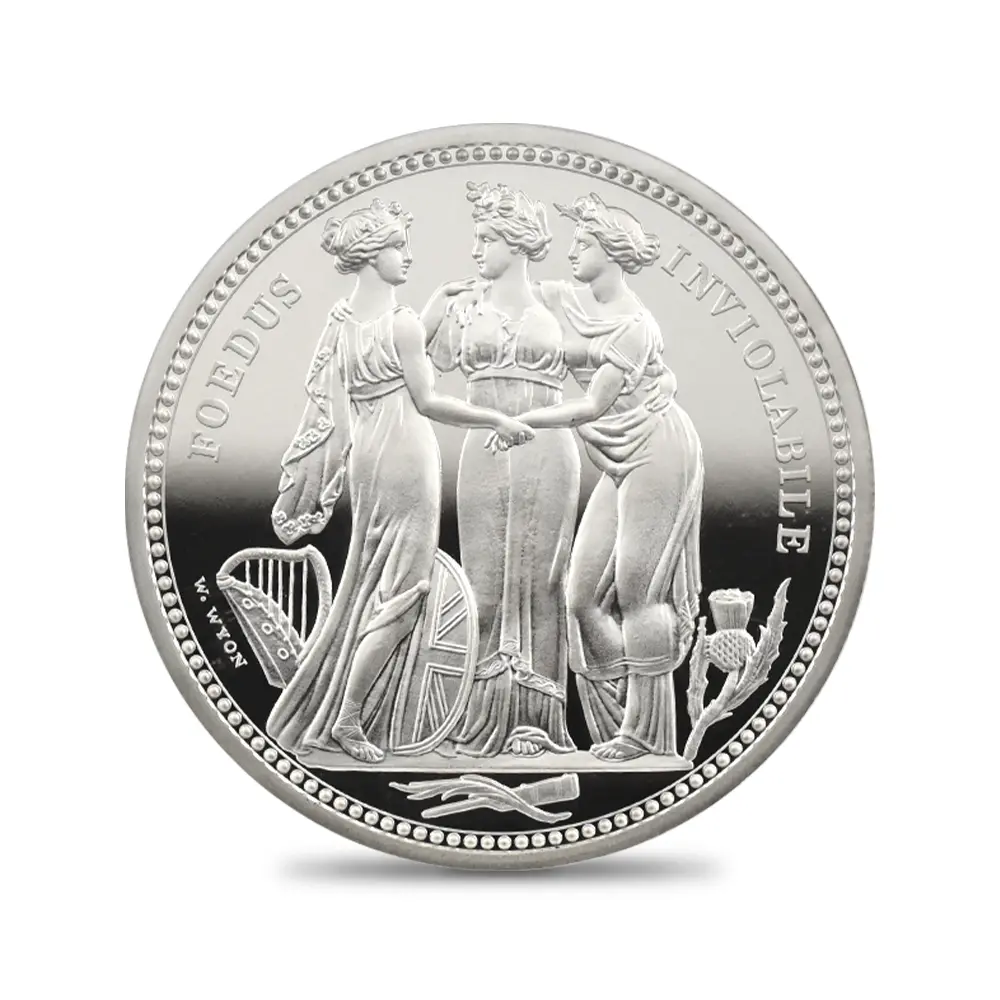 モダンコイン2:6920 イギリス 2020 エリザベス2世 スリーグレーセス 5ポンド2オンス銀貨 ファーストリリース NGC PF70UC