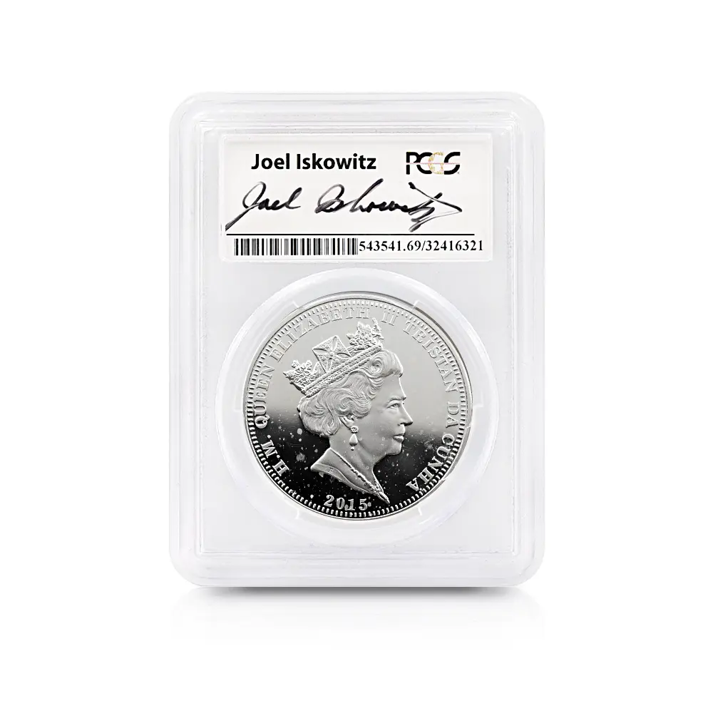 モダンコイン5：5613 トリスタンダクーニャ 2015 エリザベス2世 最長在位記念 クラウン銀貨 PCGS PR69DC