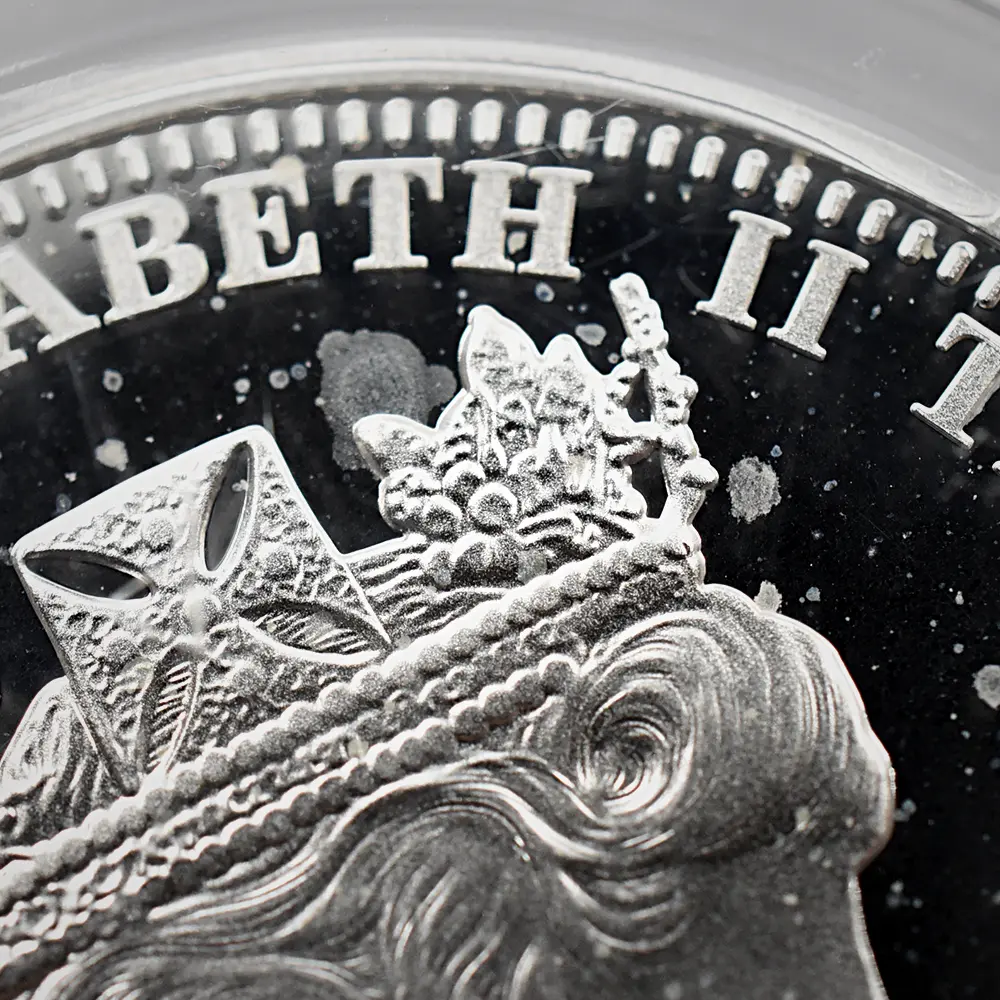 モダンコイン10：5613 トリスタンダクーニャ 2015 エリザベス2世 最長在位記念 クラウン銀貨 PCGS PR69DC