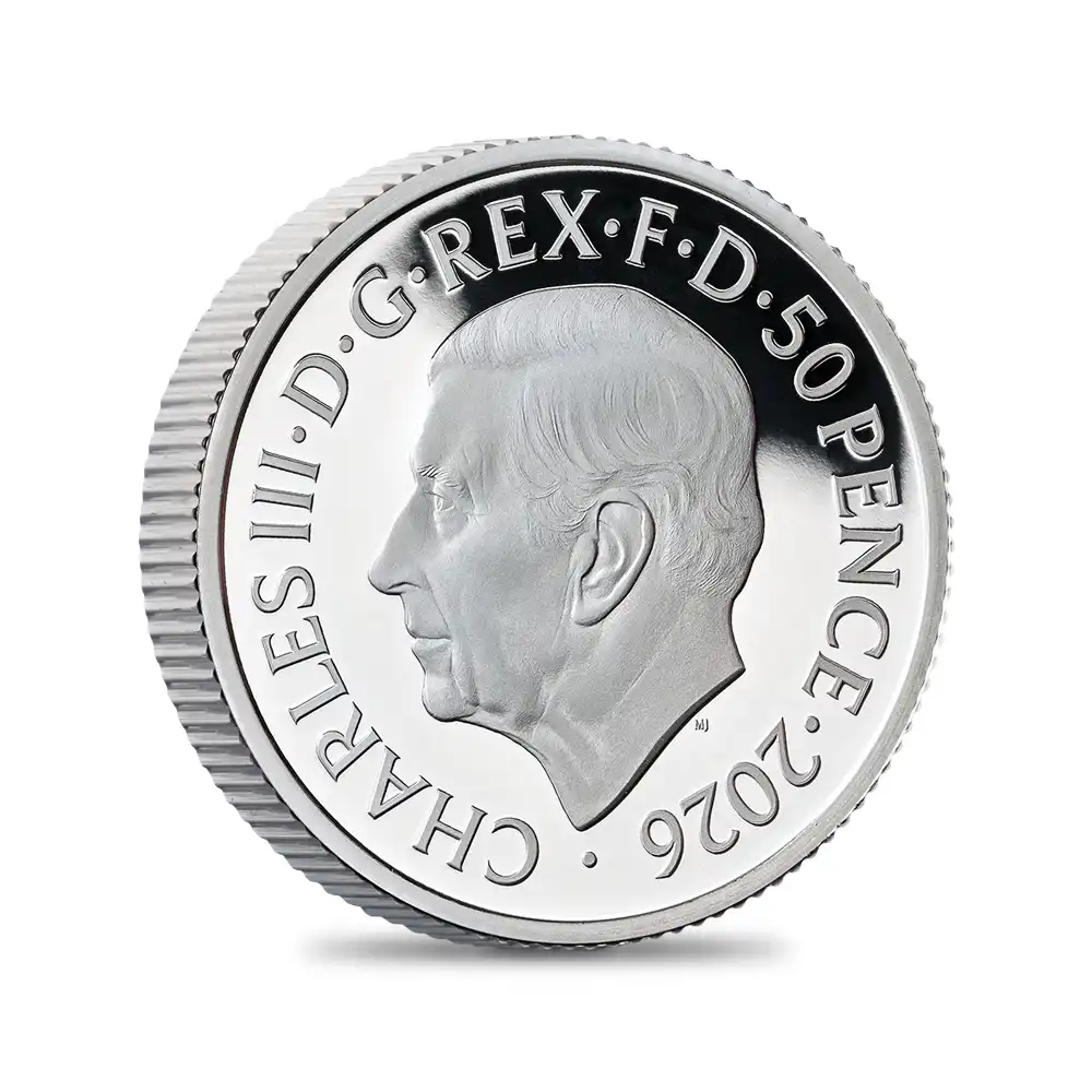 モダンコイン7：6934 イギリス 2026 チャールズ3世 ブリタニア プルーフ銀貨 6枚セット 未鑑定 箱付き【ご予約承り品】