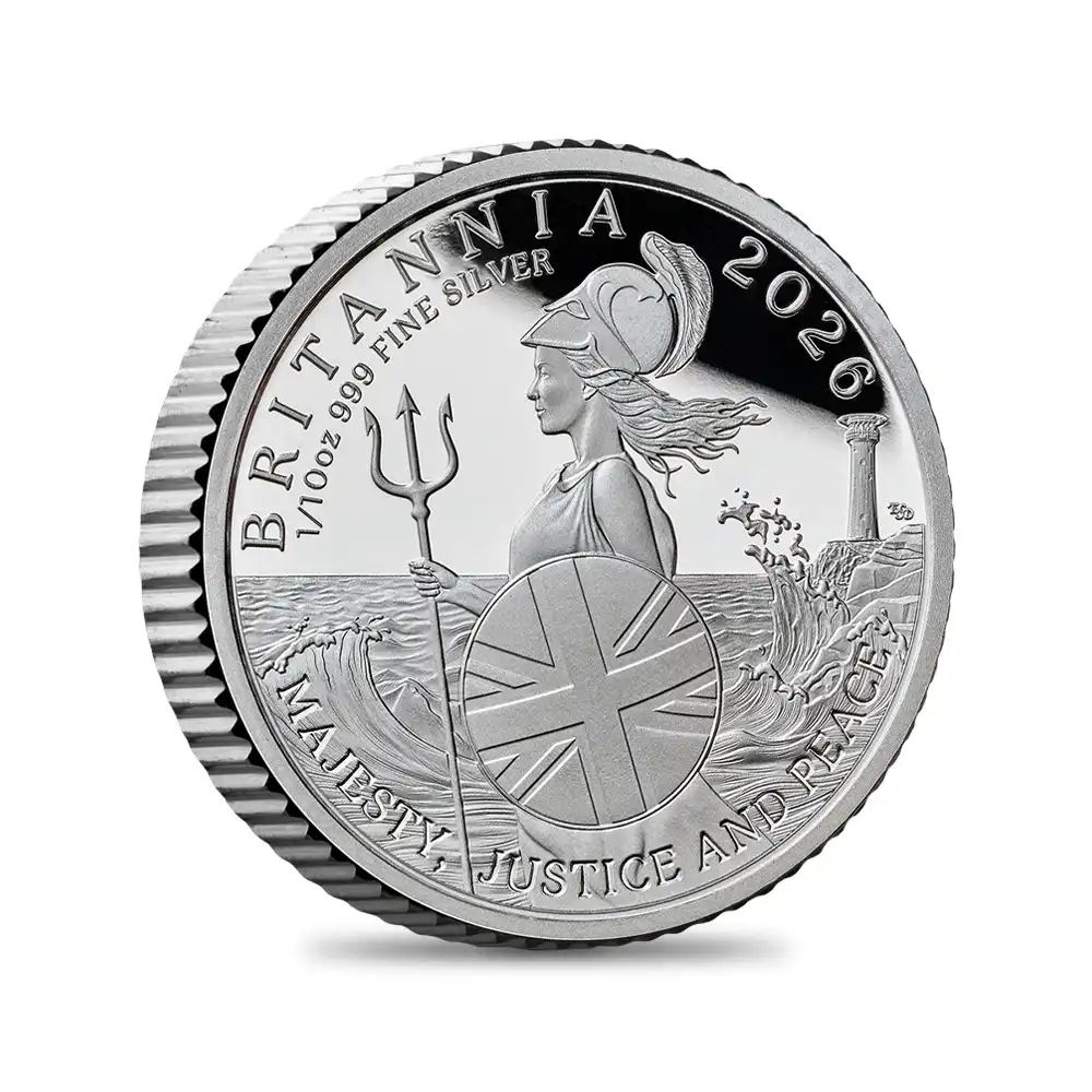 モダンコイン8：6934 イギリス 2026 チャールズ3世 ブリタニア プルーフ銀貨 6枚セット 未鑑定 箱付き【ご予約承り品】