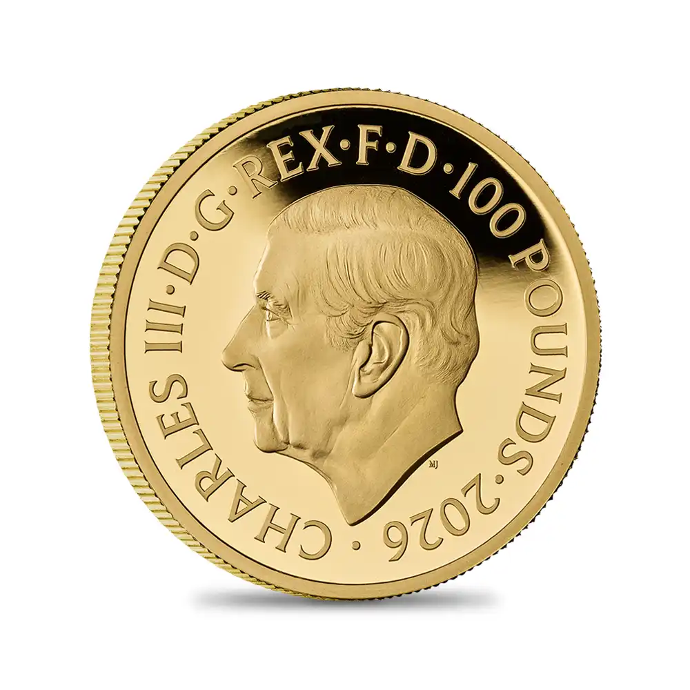 モダンコイン3：6936 イギリス 2026 チャールズ3世 ブリタニア 100ポンド1オンス プルーフ金貨 未鑑定 箱付き【ご予約承り品】