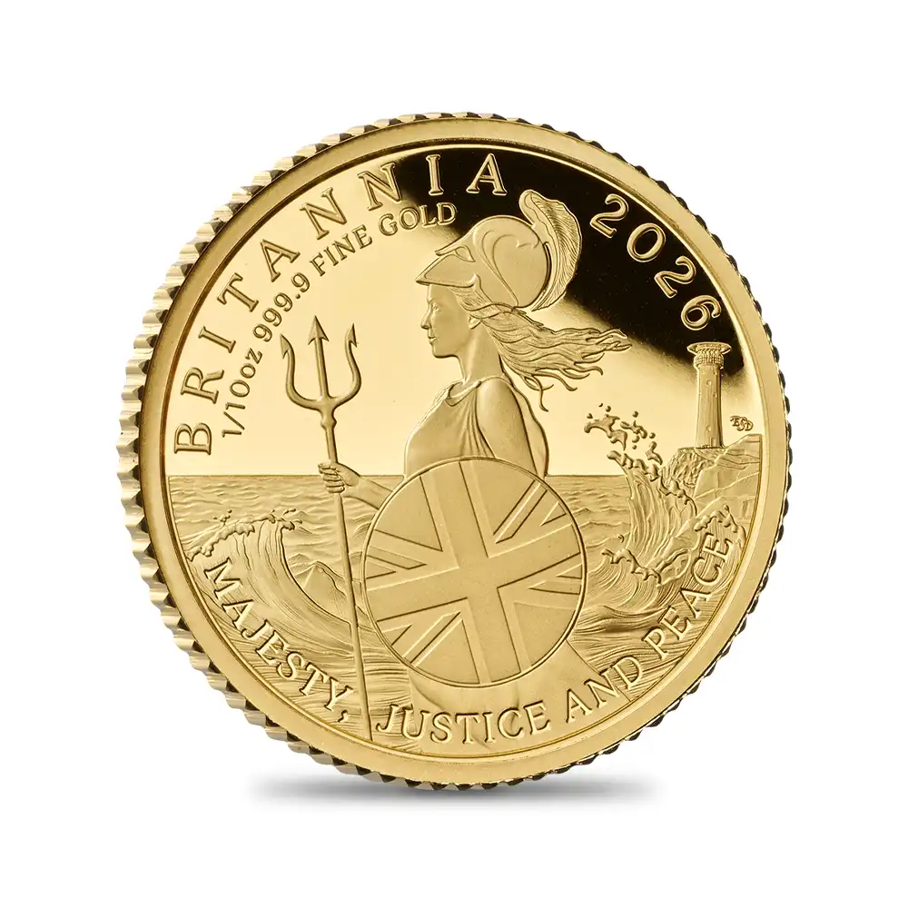 モダンコイン8：6937 イギリス 2026 チャールズ3世 ブリタニア プルーフ金貨 6枚セット 箱付き【ご予約承り品】