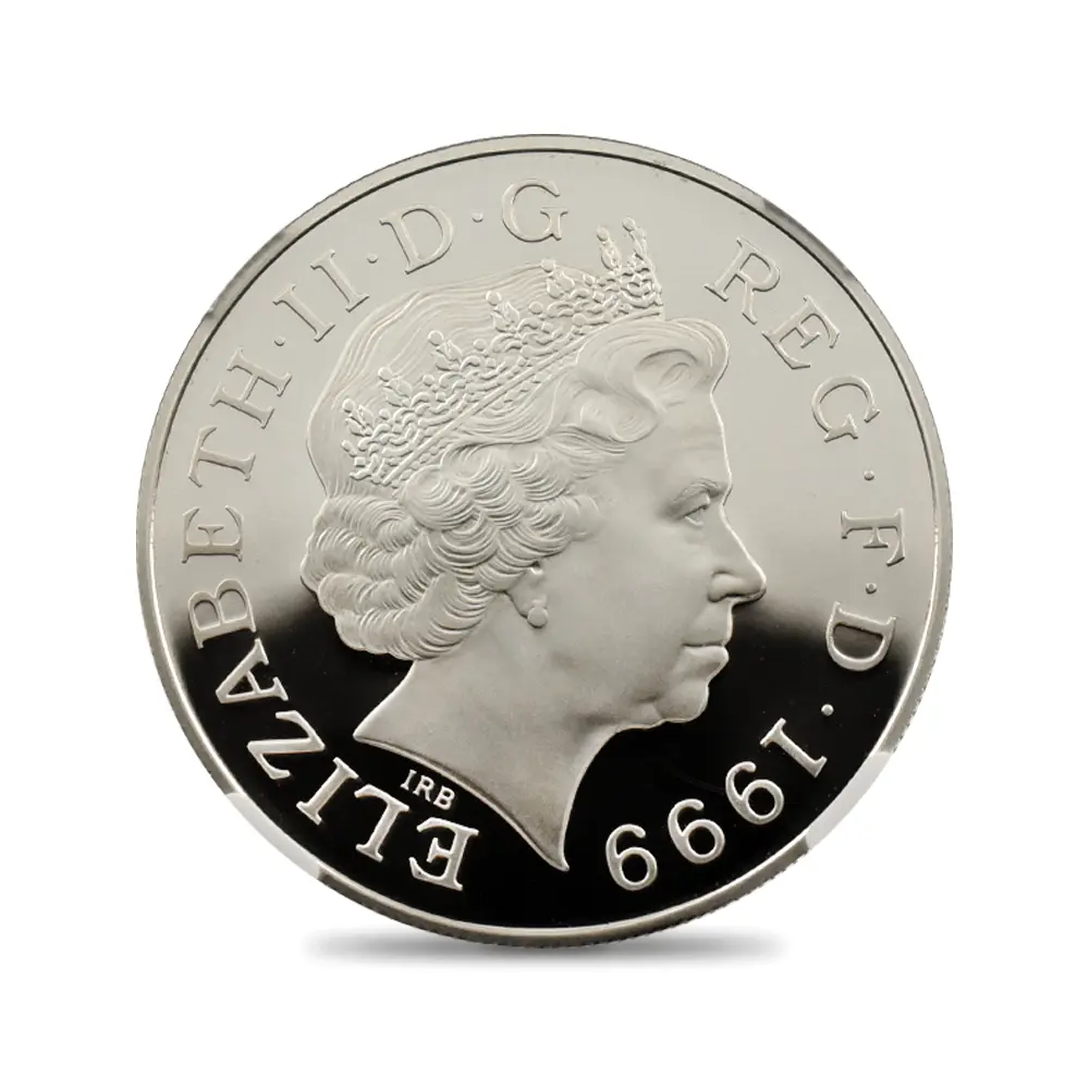 モダンコイン3：6917 イギリス 1999 エリザベス2世 ダイアナ妃追悼記念 5ポンド銀貨 NGC PF69UC