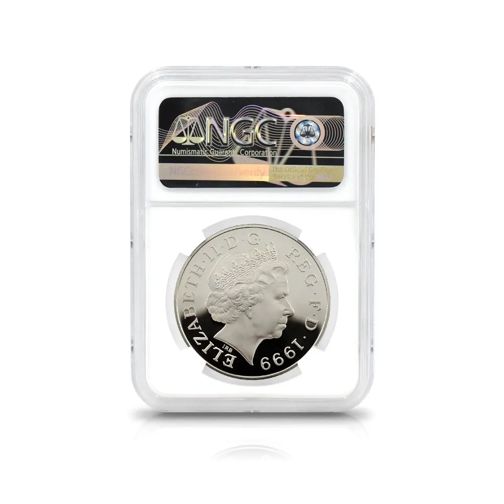 モダンコイン5：6917 イギリス 1999 エリザベス2世 ダイアナ妃追悼記念 5ポンド銀貨 NGC PF69UC