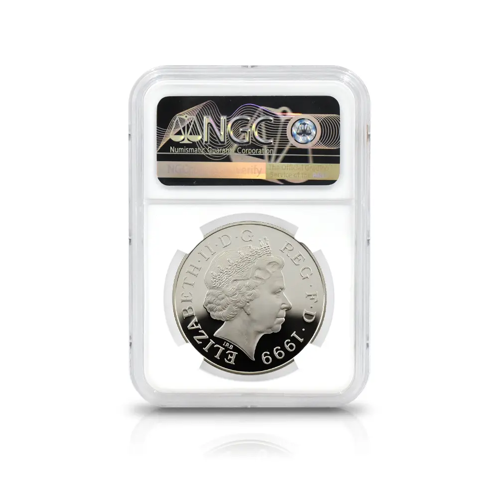 モダンコイン5：6918 イギリス 1999 エリザベス2世 ダイアナ妃追悼記念 5ポンド銀貨 NGC PF69UC