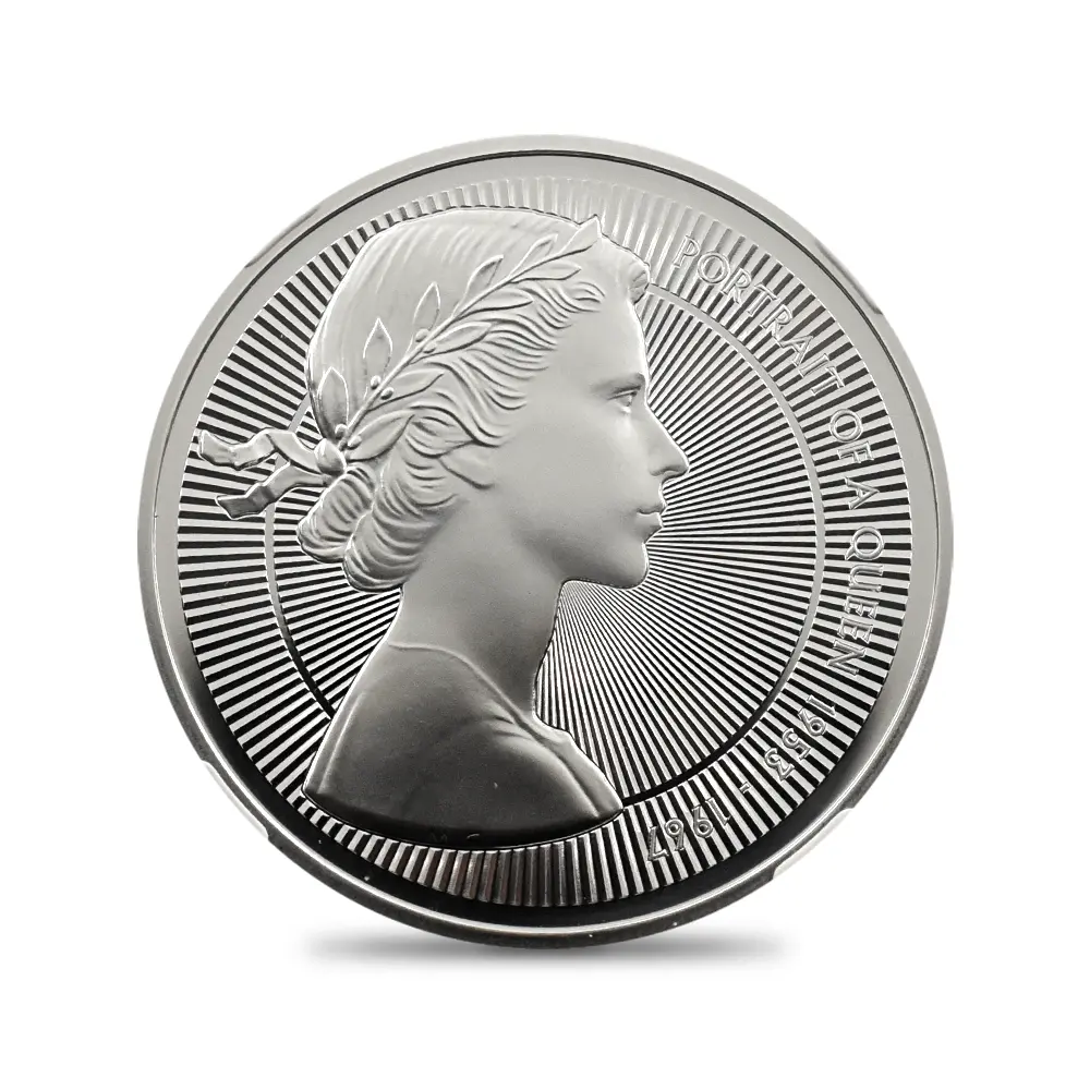 モダンコイン2：6941 イギリス 2026 チャールズ3世 エリザベス2世のコイン肖像シリーズ 第一弾 ヤングヤングエリザベス 5ポンド銀貨  NGC PF70UC チャールズ3世ラベル 箱付き