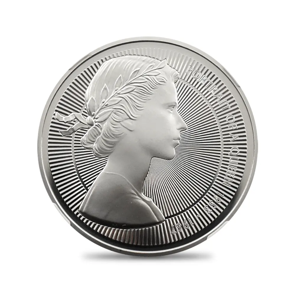 モダンコイン2：6942 イギリス 2026 チャールズ3世 エリザベス2世のコイン肖像シリーズ 第一弾 ヤングヤングエリザベス 5ポンド銀貨  NGC PF69UC チャールズ3世ラベル 箱付き