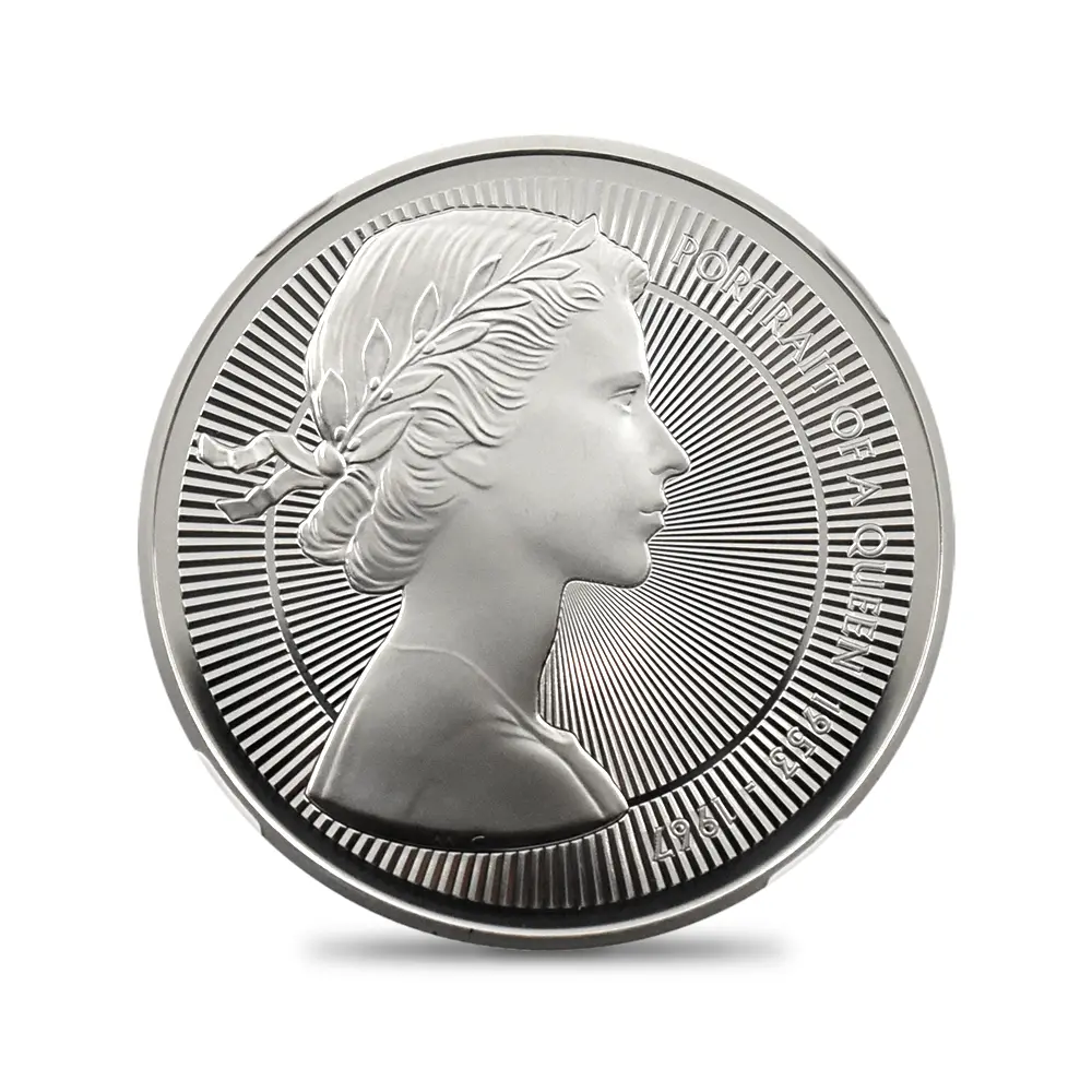 モダンコイン2：6943 イギリス 2026 チャールズ3世 エリザベス2世のコイン肖像シリーズ 第一弾 ヤングヤングエリザベス 5ポンド銀貨  NGC PF68UC チャールズ3世ラベル 箱付き