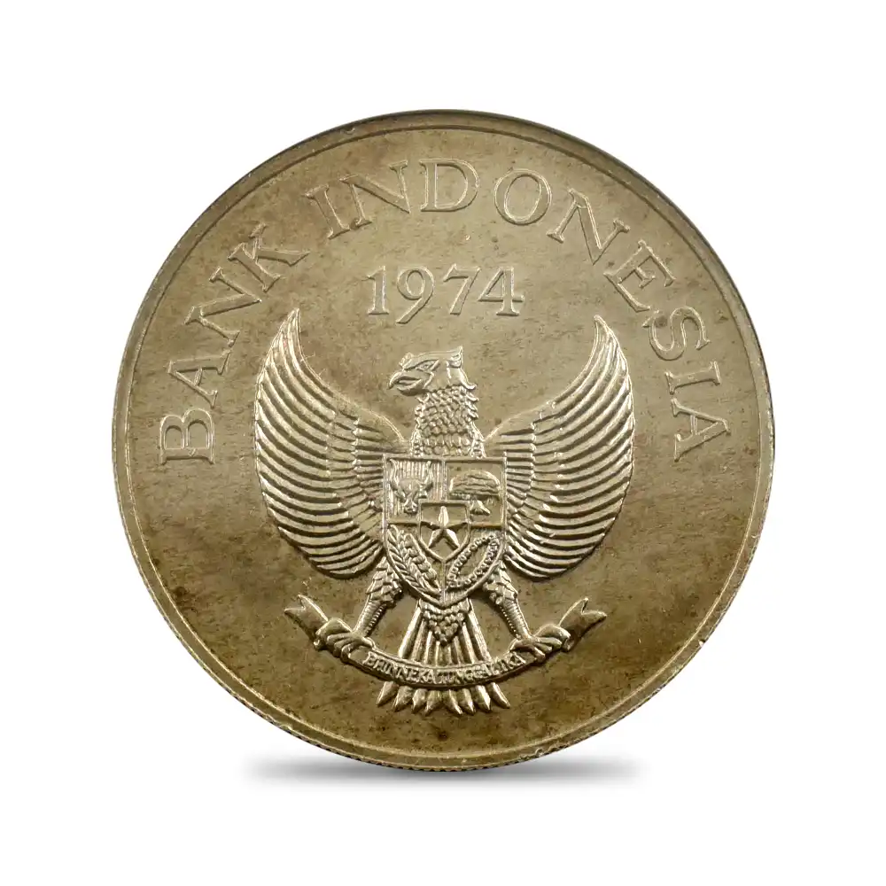 モダンコイン3：4302 インドネシア 1974 野生生物保護シリーズ オランウータン 5000ルピア銀貨 NGC MS65