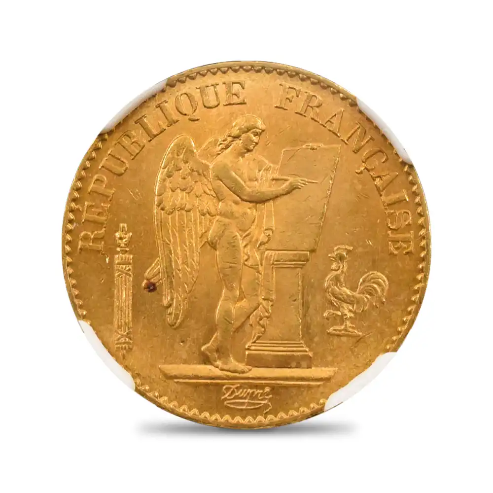 アンティークコイン2：4307 フランス 1877A エンジェル 20フラン金貨 NGC MS64