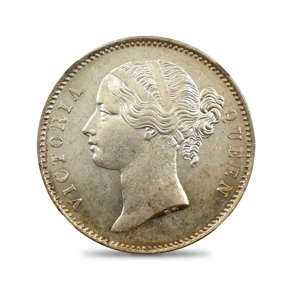 アンティークコイン2：4310 英領インド 1840B&C ヴィクトリア女王 1ルピー銀貨 NGC MS62 S&W-3.33 TYPE A/1