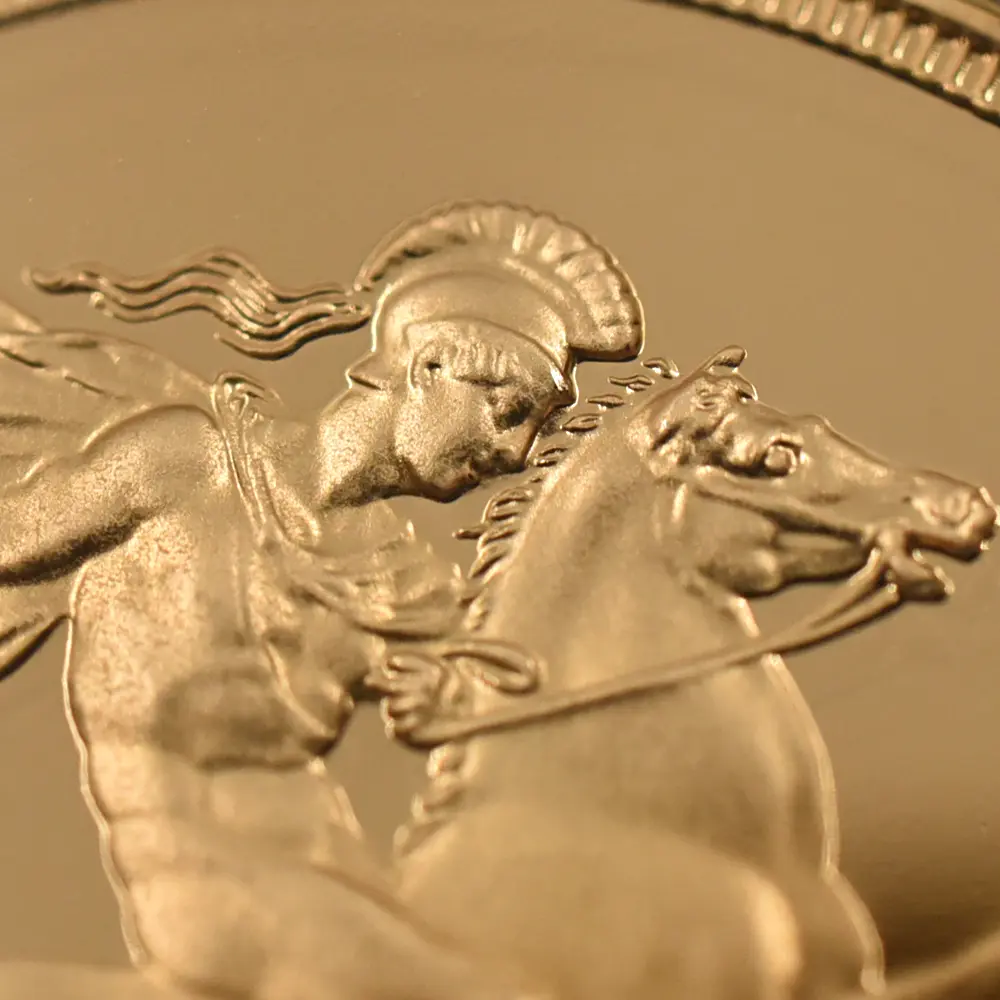 モダンコイン7:6950 イギリス 1982 エリザベス2世 ヤングエリザベス 聖ジョージ竜退治 5ソブリン 金貨 NGC PF70UC