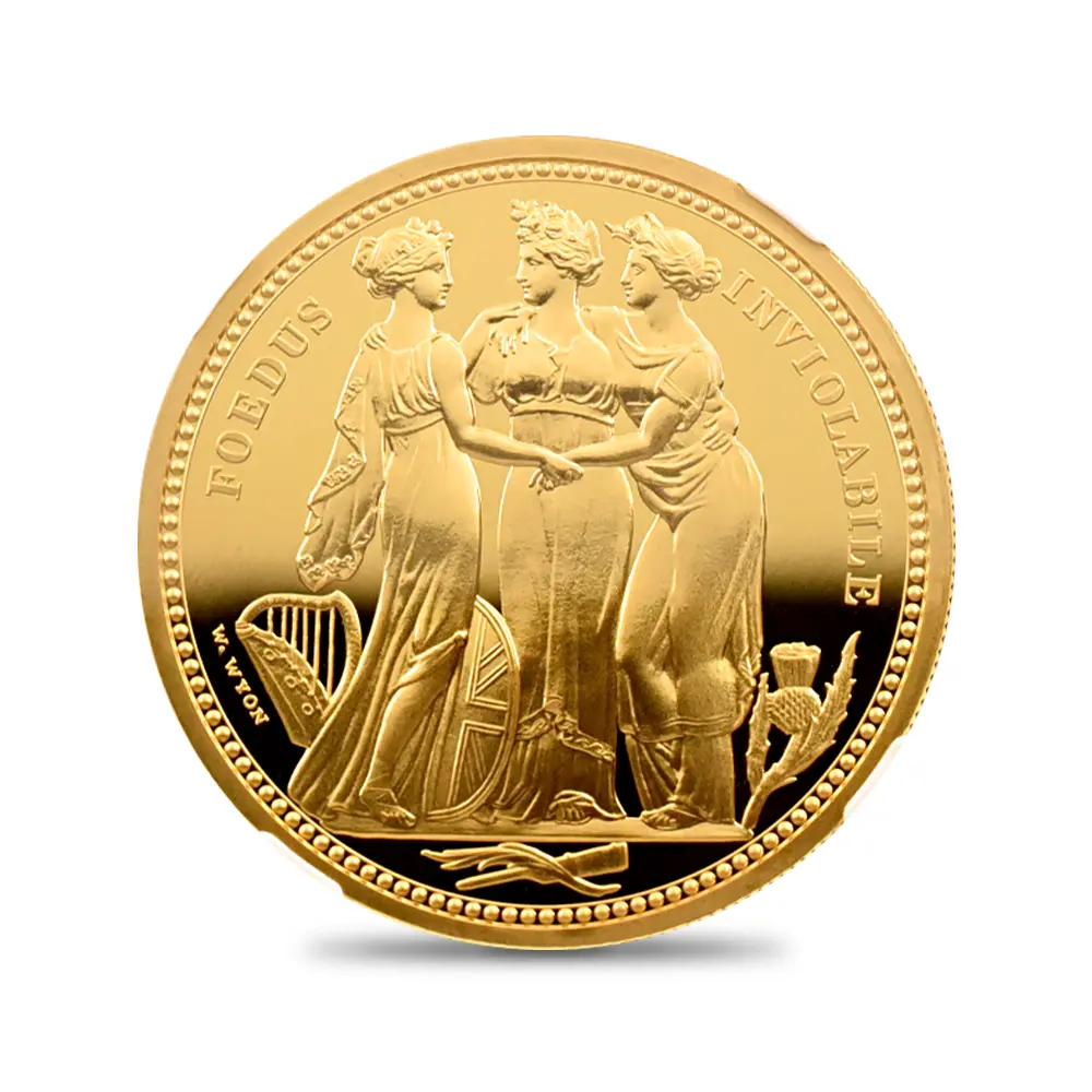 モダンコイン2：6951 イギリス 2020 エリザベス2世 スリーグレーセス 200ポンド2オンス金貨 ファーストリリース NGC PF70UC 箱付き