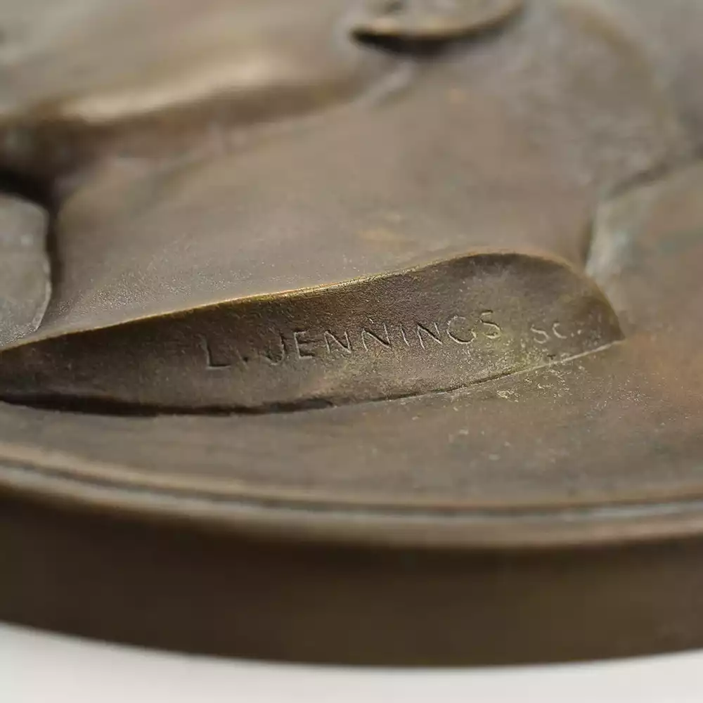 ケース・備品・その他4：2726 1937 エドワード8世 即位記念 銅製ハイレリーフ