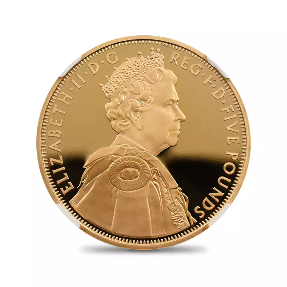 モダンコイン3：6952 2012 エリザベス2世 即位60周年記念 ダイアモンドジュビリー 5ポンド金貨 NGC PF70UC